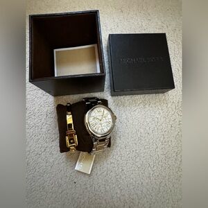 Michael Kors Camille MK5653 two-tone stainless steel watch & bracelet. BRAND NEW